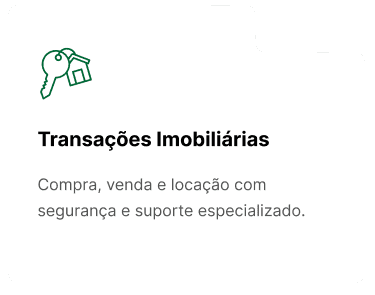Ícone de chave com pendente em forma de casa em verde e preto.