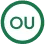 Ícone circular com borda verde e as letras “OU” em verde sobre fundo branco.
